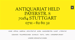 Desktop Screenshot of antiquariat-held.de