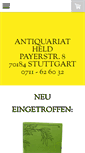 Mobile Screenshot of antiquariat-held.de